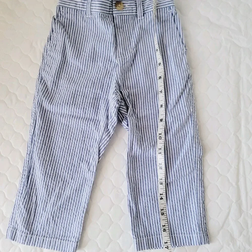 Ralph Lauren Seersucker Baby Boys Striped Pants size 18M